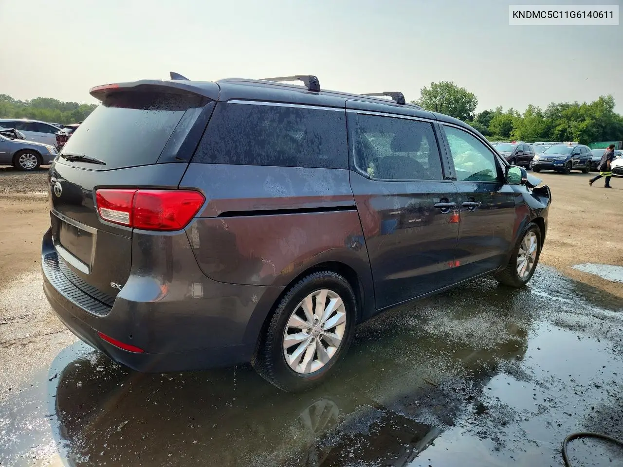 2016 Kia Sedona Ex VIN: KNDMC5C11G6140611 Lot: 61048326