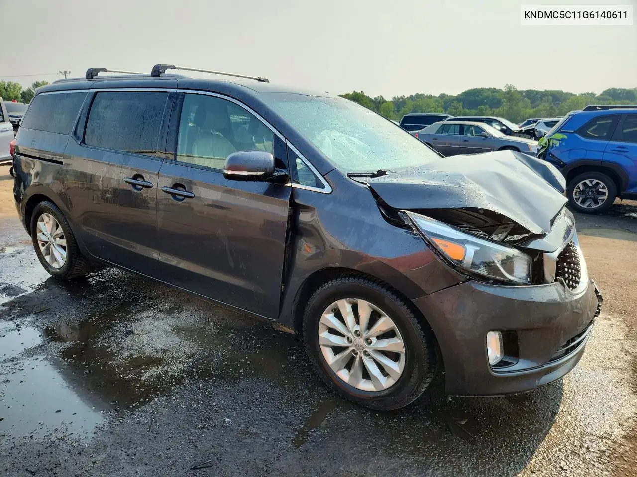 2016 Kia Sedona Ex VIN: KNDMC5C11G6140611 Lot: 61048326