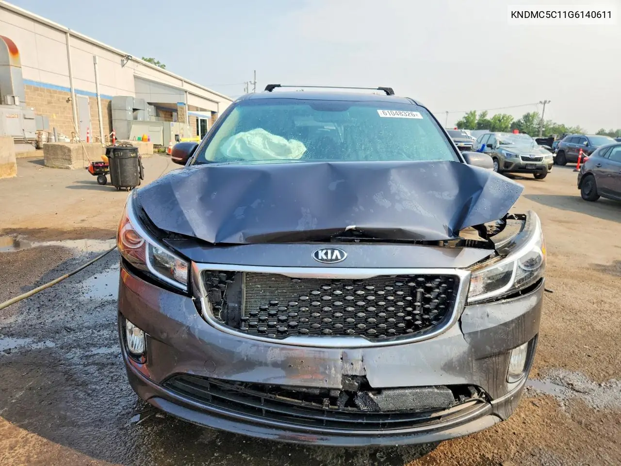 2016 Kia Sedona Ex VIN: KNDMC5C11G6140611 Lot: 61048326