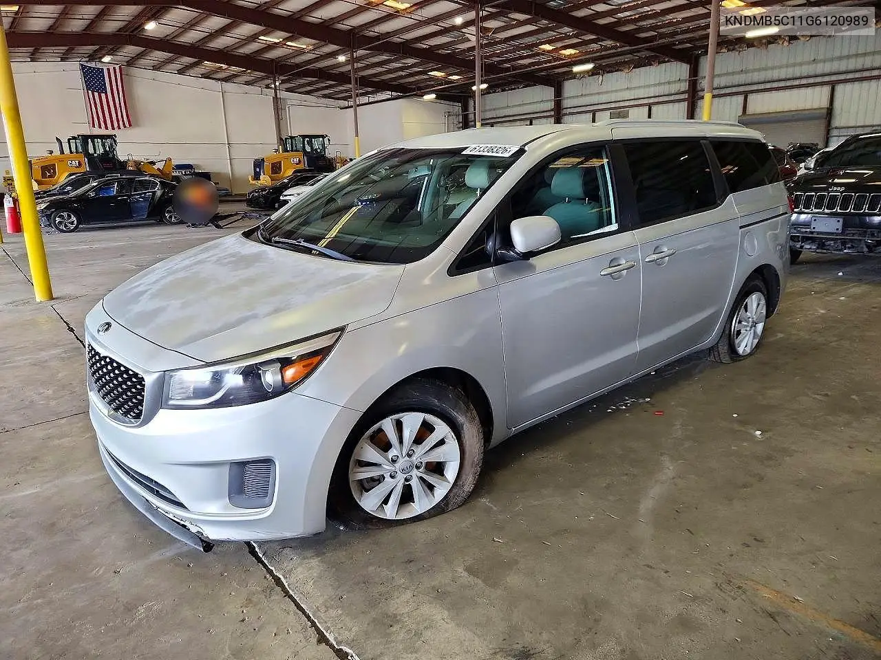 2016 Kia Sedona Lx VIN: KNDMB5C11G6120989 Lot: 61338326