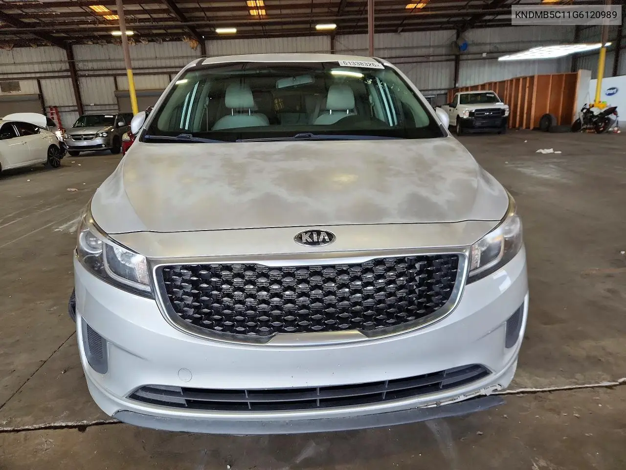 2016 Kia Sedona Lx VIN: KNDMB5C11G6120989 Lot: 61338326