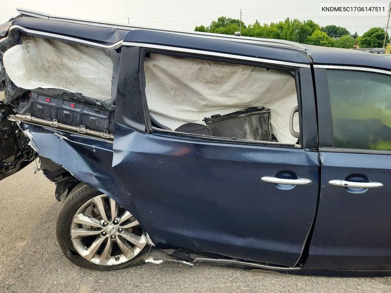 2016 Kia Sedona Sxl VIN: KNDME5C17G6147511 Lot: 61366886