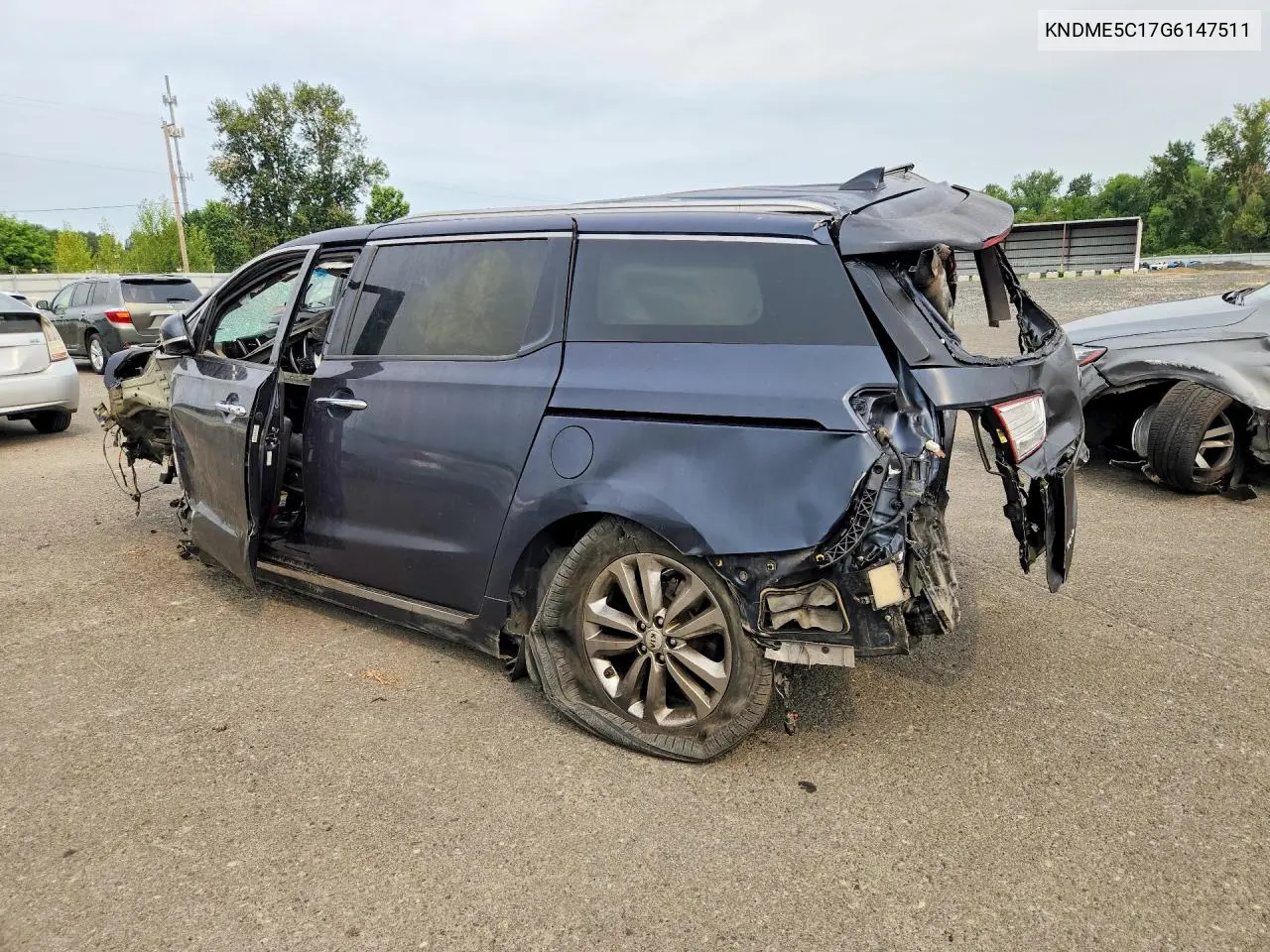 2016 Kia Sedona Sxl VIN: KNDME5C17G6147511 Lot: 61366886