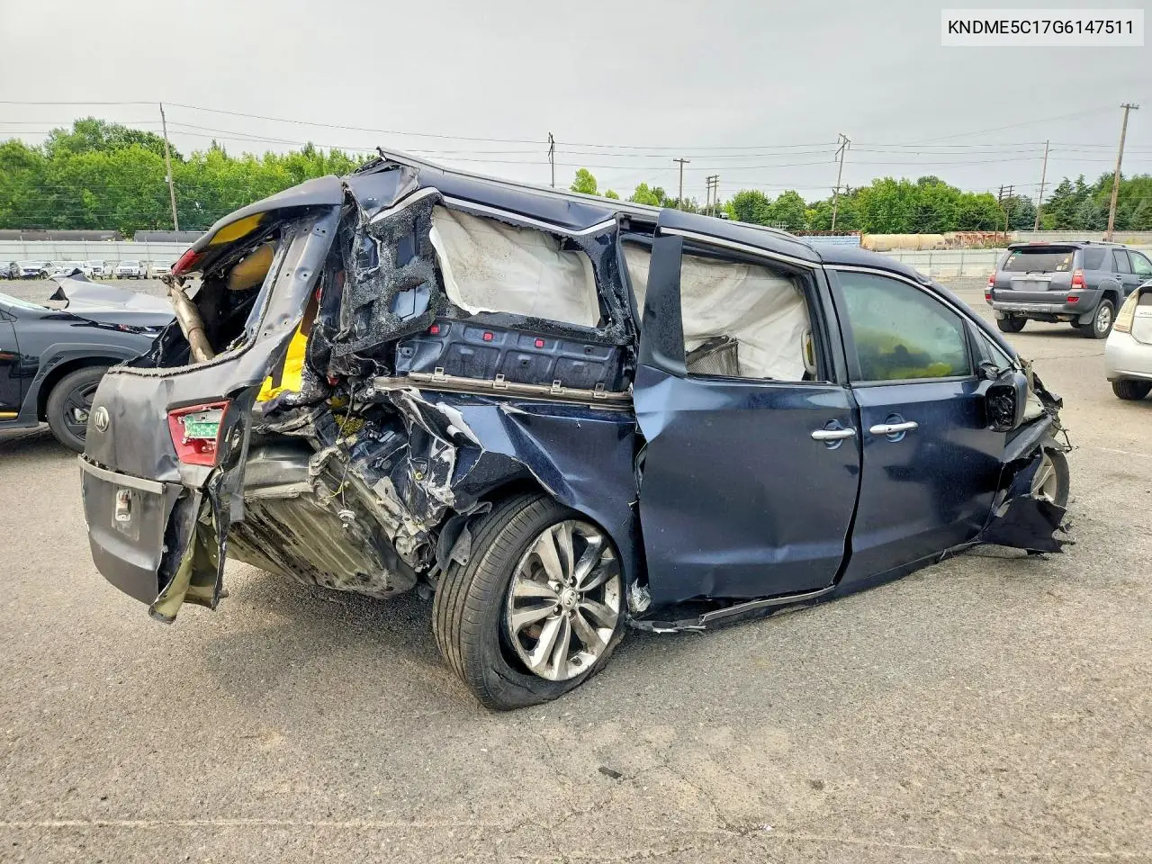 2016 Kia Sedona Sxl VIN: KNDME5C17G6147511 Lot: 61366886