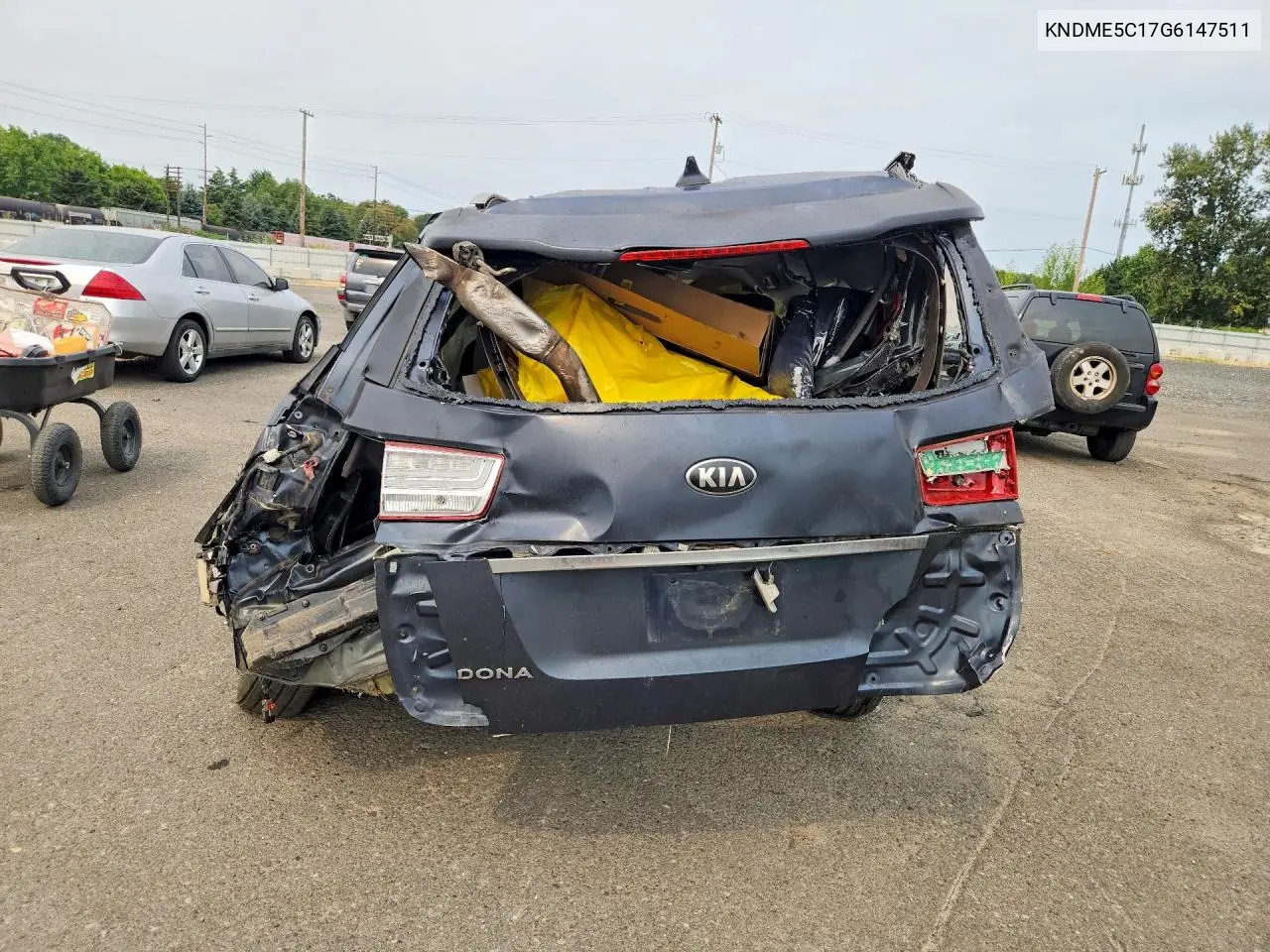 2016 Kia Sedona Sxl VIN: KNDME5C17G6147511 Lot: 61366886