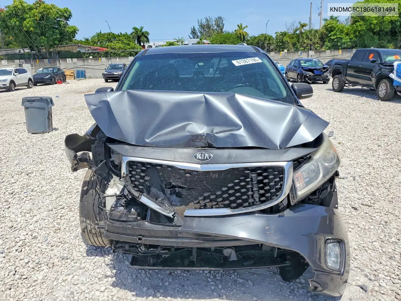 2016 Kia Sedona Ex VIN: KNDMC5C18G6181494 Lot: 61387196