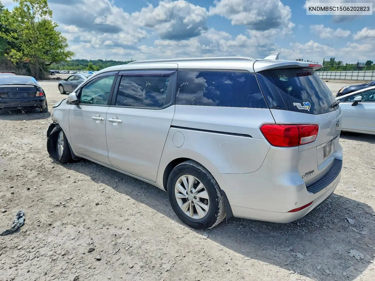 2016 Kia Sedona Lx VIN: KNDMB5C15G6202823 Lot: 61807806