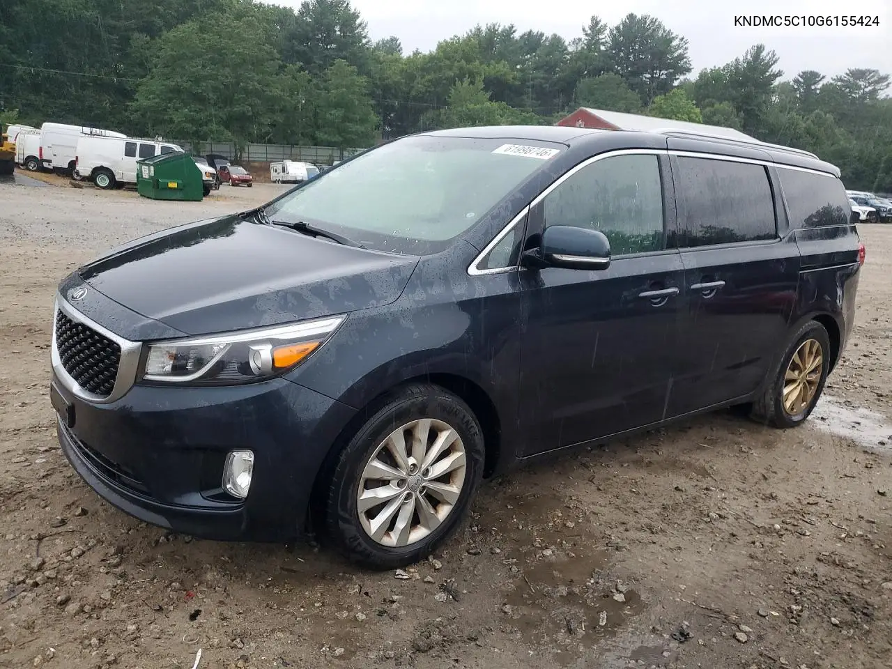 2016 Kia Sedona Ex VIN: KNDMC5C10G6155424 Lot: 61998746