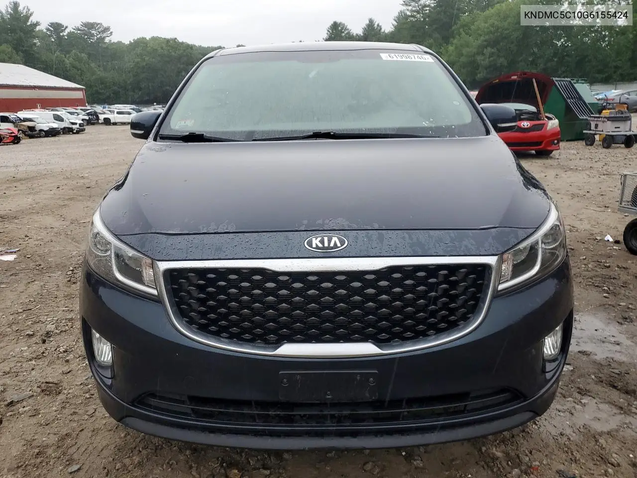 2016 Kia Sedona Ex VIN: KNDMC5C10G6155424 Lot: 61998746