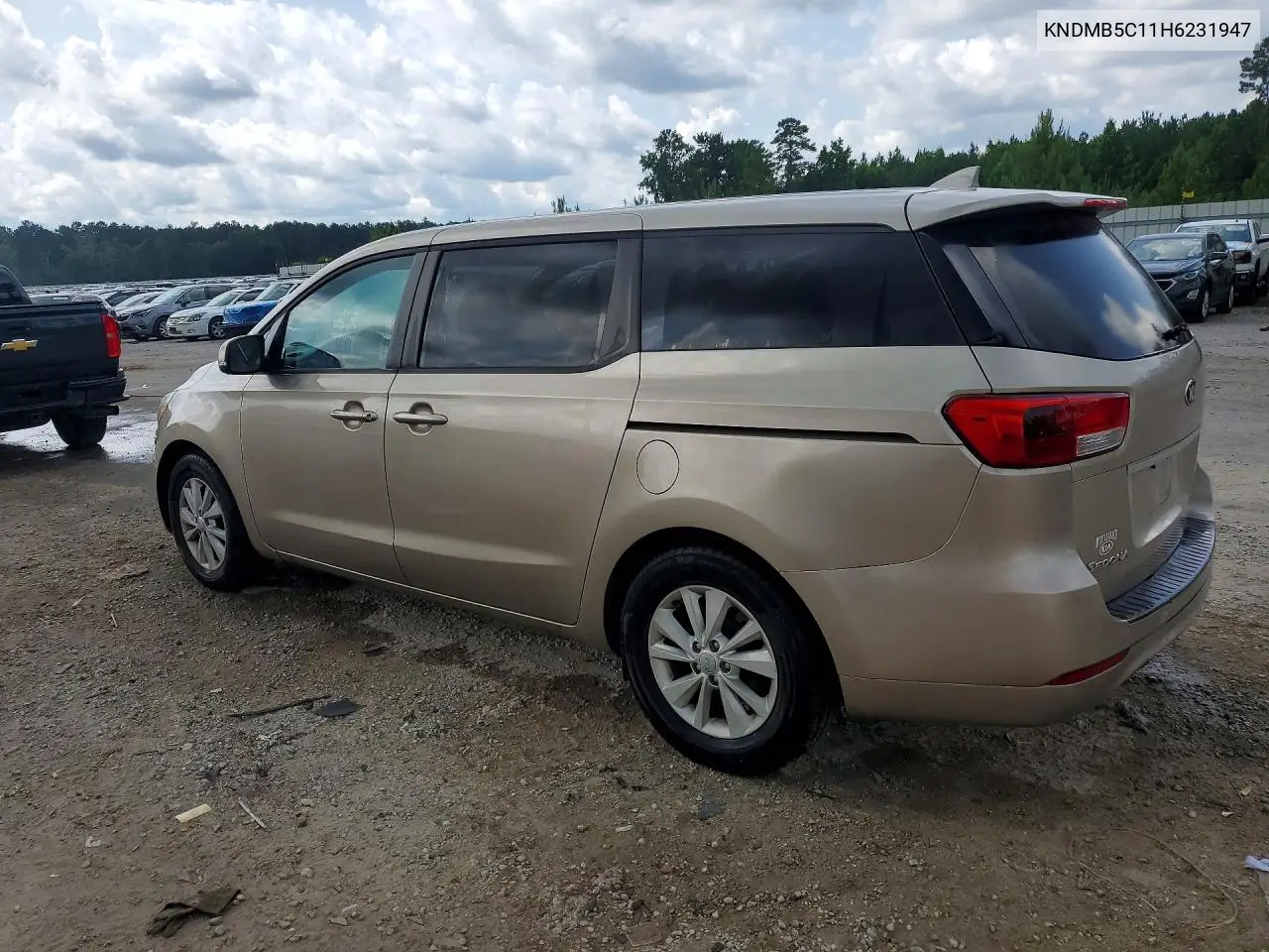 2017 Kia Sedona Lx VIN: KNDMB5C11H6231947 Lot: 58557456