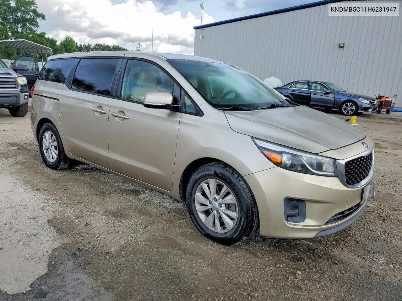 2017 Kia Sedona Lx VIN: KNDMB5C11H6231947 Lot: 58557456