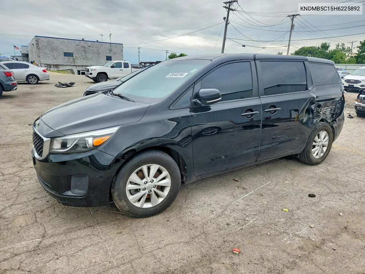 2017 Kia Sedona Lx VIN: KNDMB5C15H6225892 Lot: 58648296