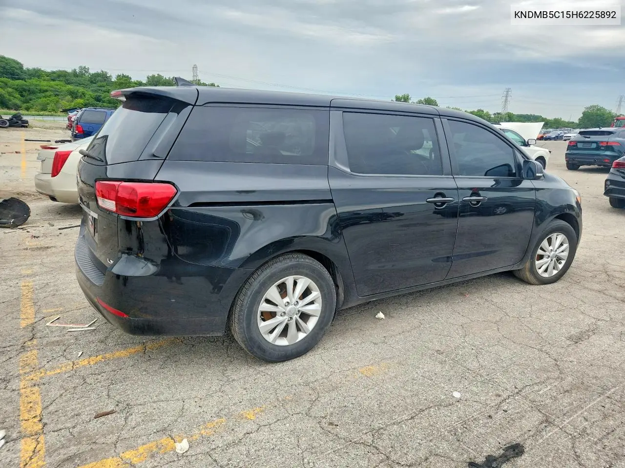 2017 Kia Sedona Lx VIN: KNDMB5C15H6225892 Lot: 58648296