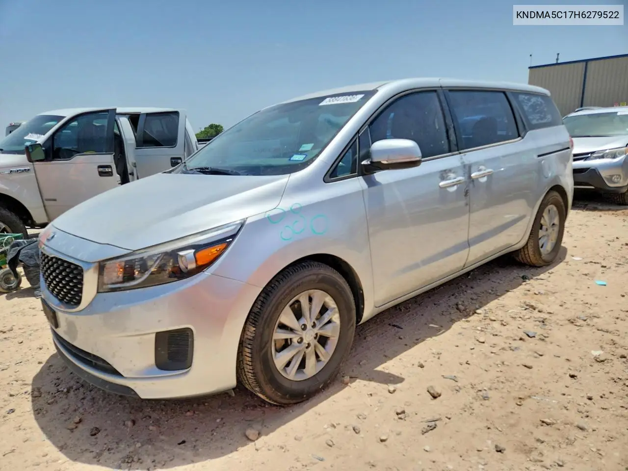 2017 Kia Sedona L VIN: KNDMA5C17H6279522 Lot: 58841636