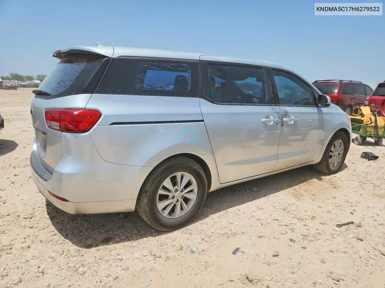 2017 Kia Sedona L VIN: KNDMA5C17H6279522 Lot: 58841636