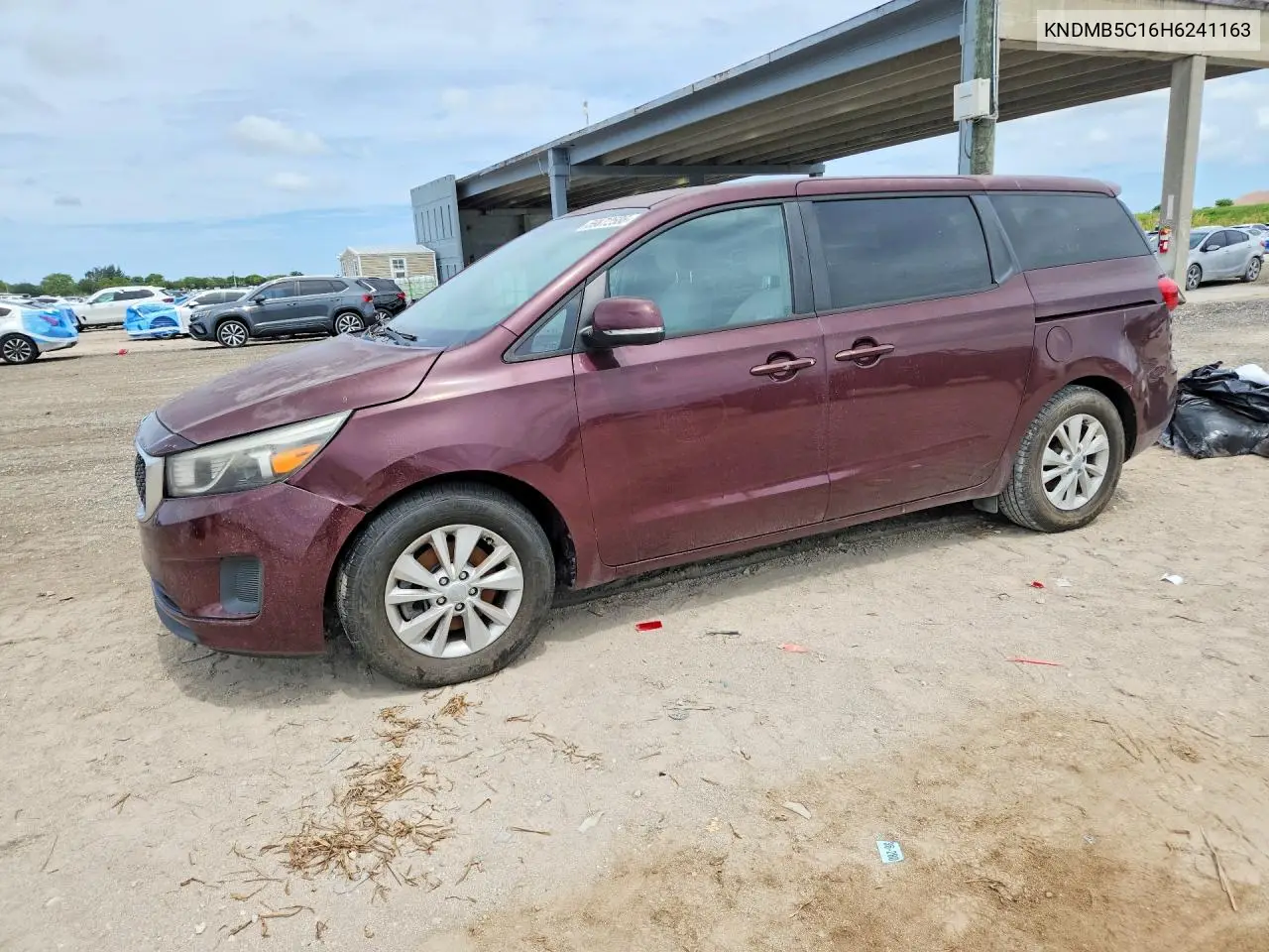 2017 Kia Sedona Lx VIN: KNDMB5C16H6241163 Lot: 59872586