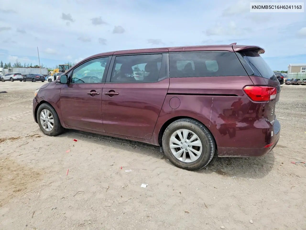 2017 Kia Sedona Lx VIN: KNDMB5C16H6241163 Lot: 59872586