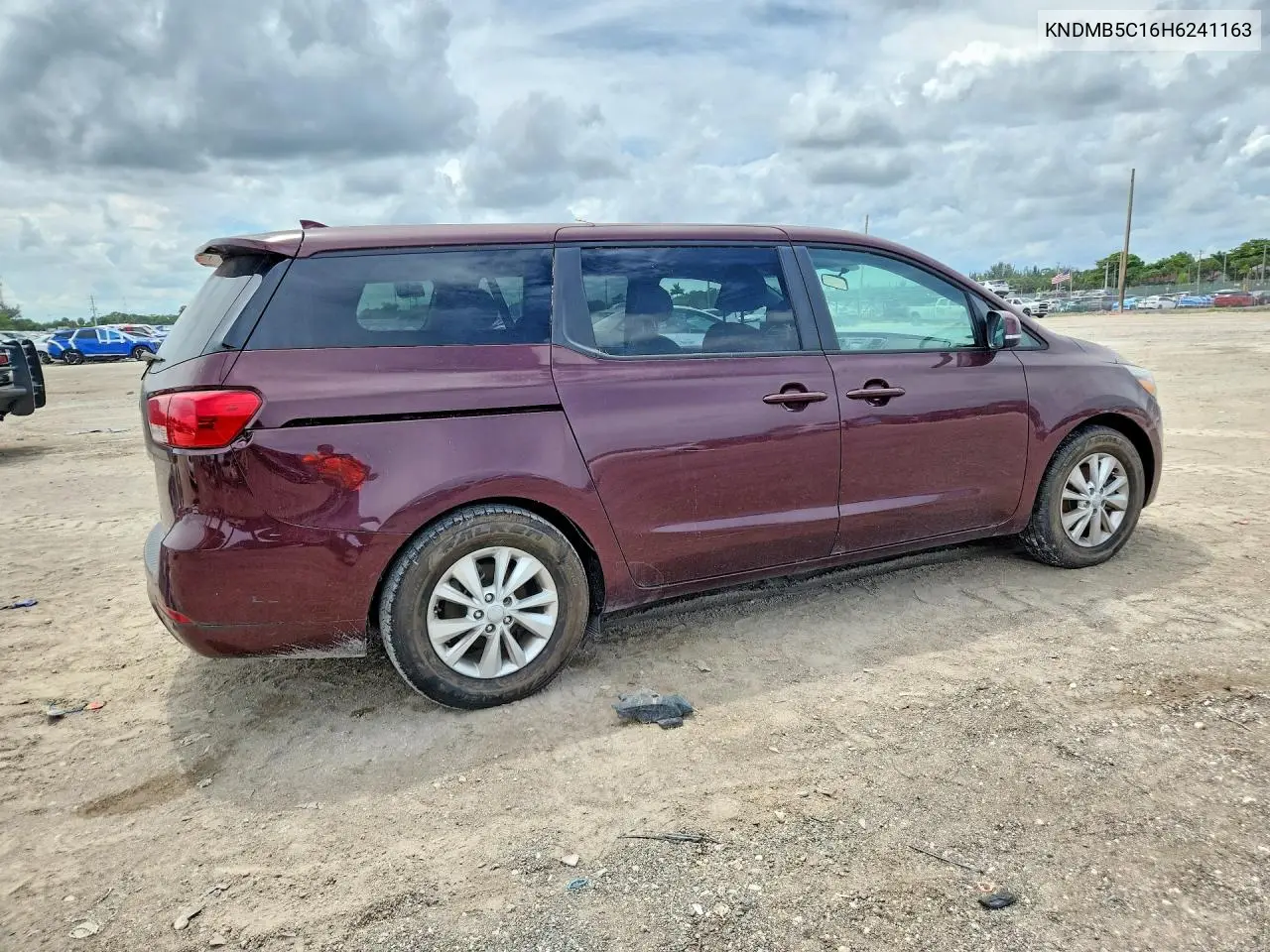2017 Kia Sedona Lx VIN: KNDMB5C16H6241163 Lot: 59872586