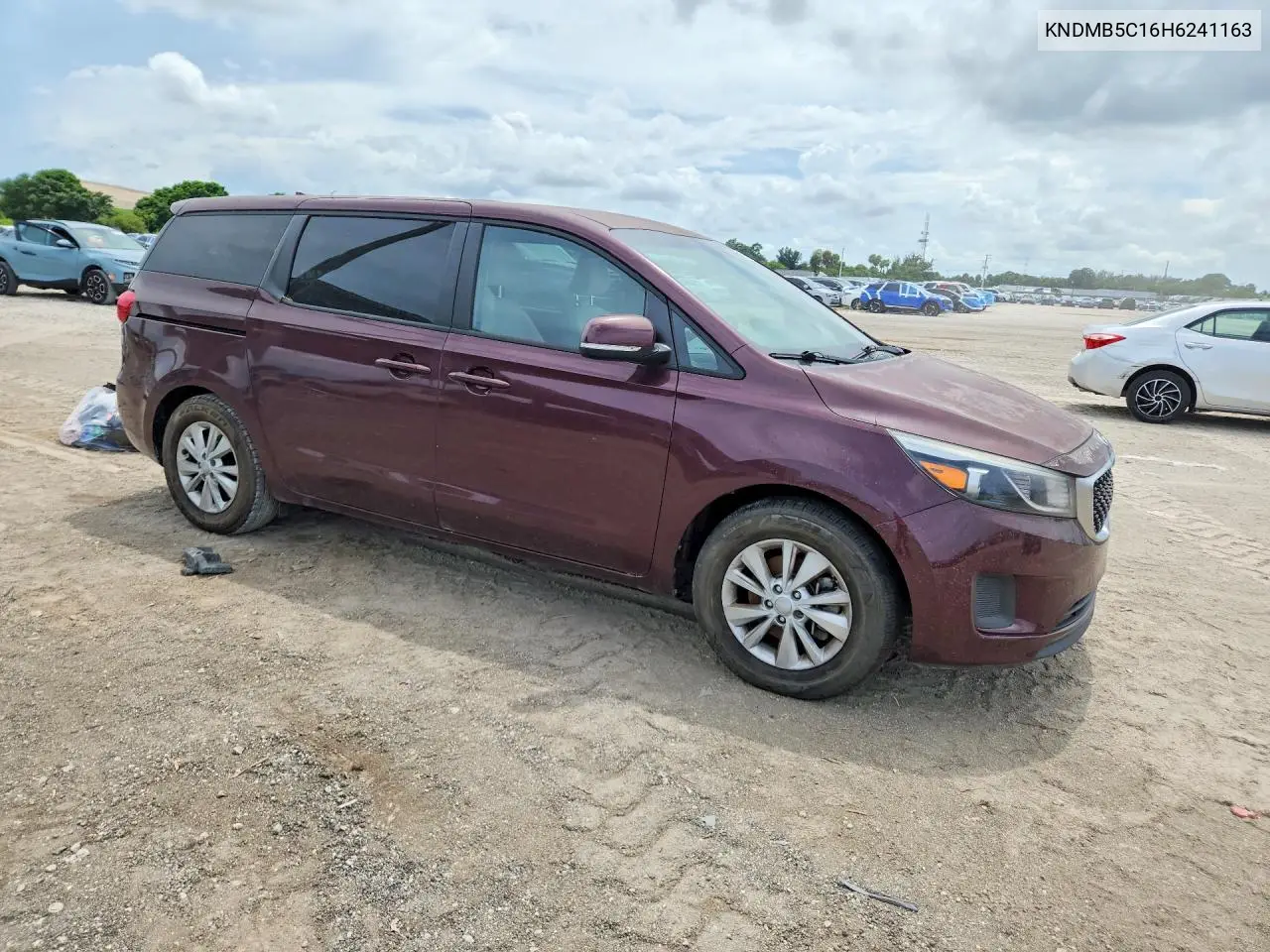 2017 Kia Sedona Lx VIN: KNDMB5C16H6241163 Lot: 59872586