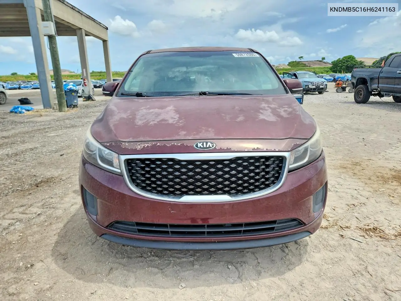 2017 Kia Sedona Lx VIN: KNDMB5C16H6241163 Lot: 59872586