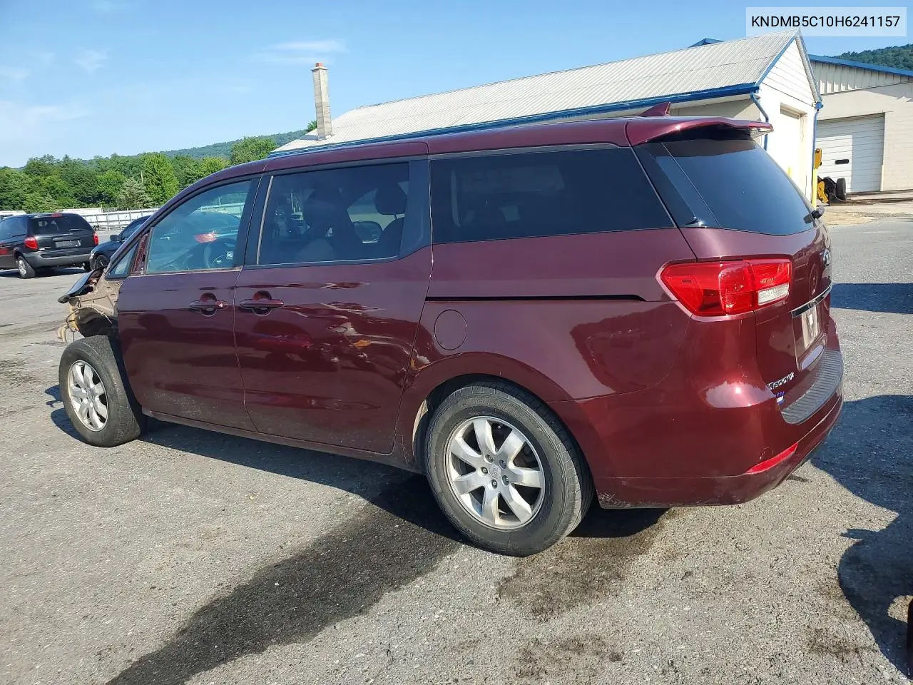 2017 Kia Sedona Lx VIN: KNDMB5C10H6241157 Lot: 60230956