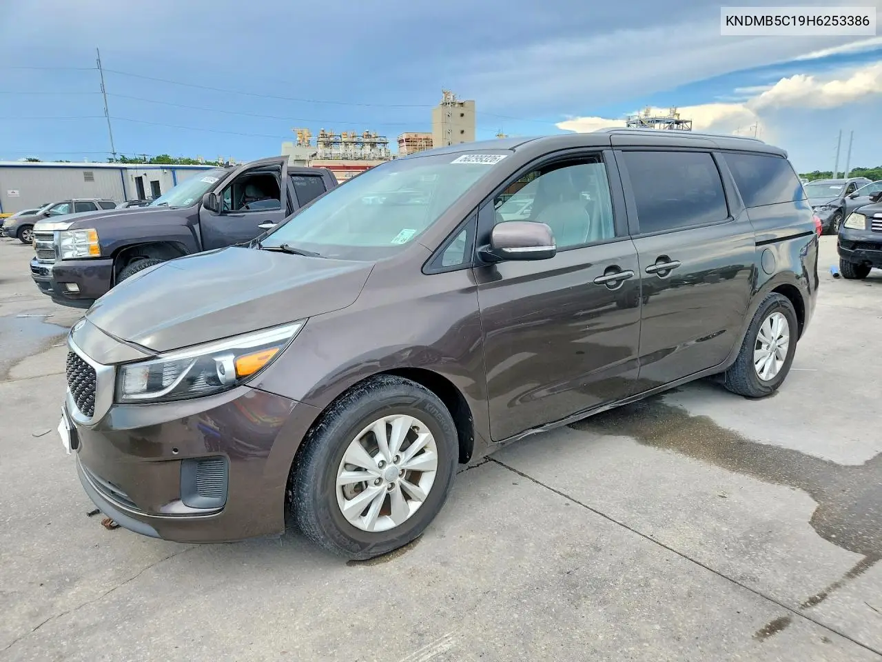 2017 Kia Sedona Lx VIN: KNDMB5C19H6253386 Lot: 60299326