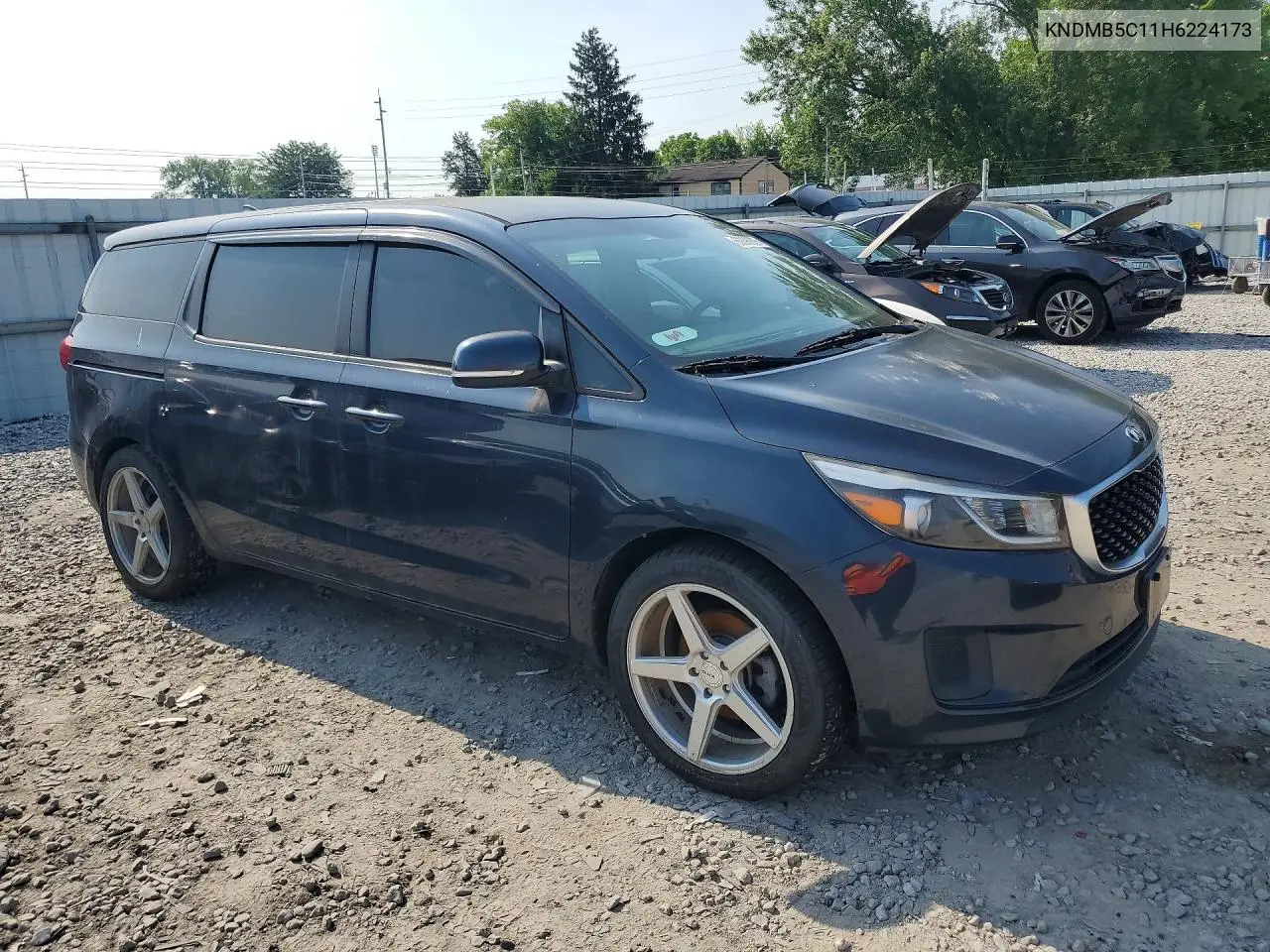 2017 Kia Sedona Lx VIN: KNDMB5C11H6224173 Lot: 60396876