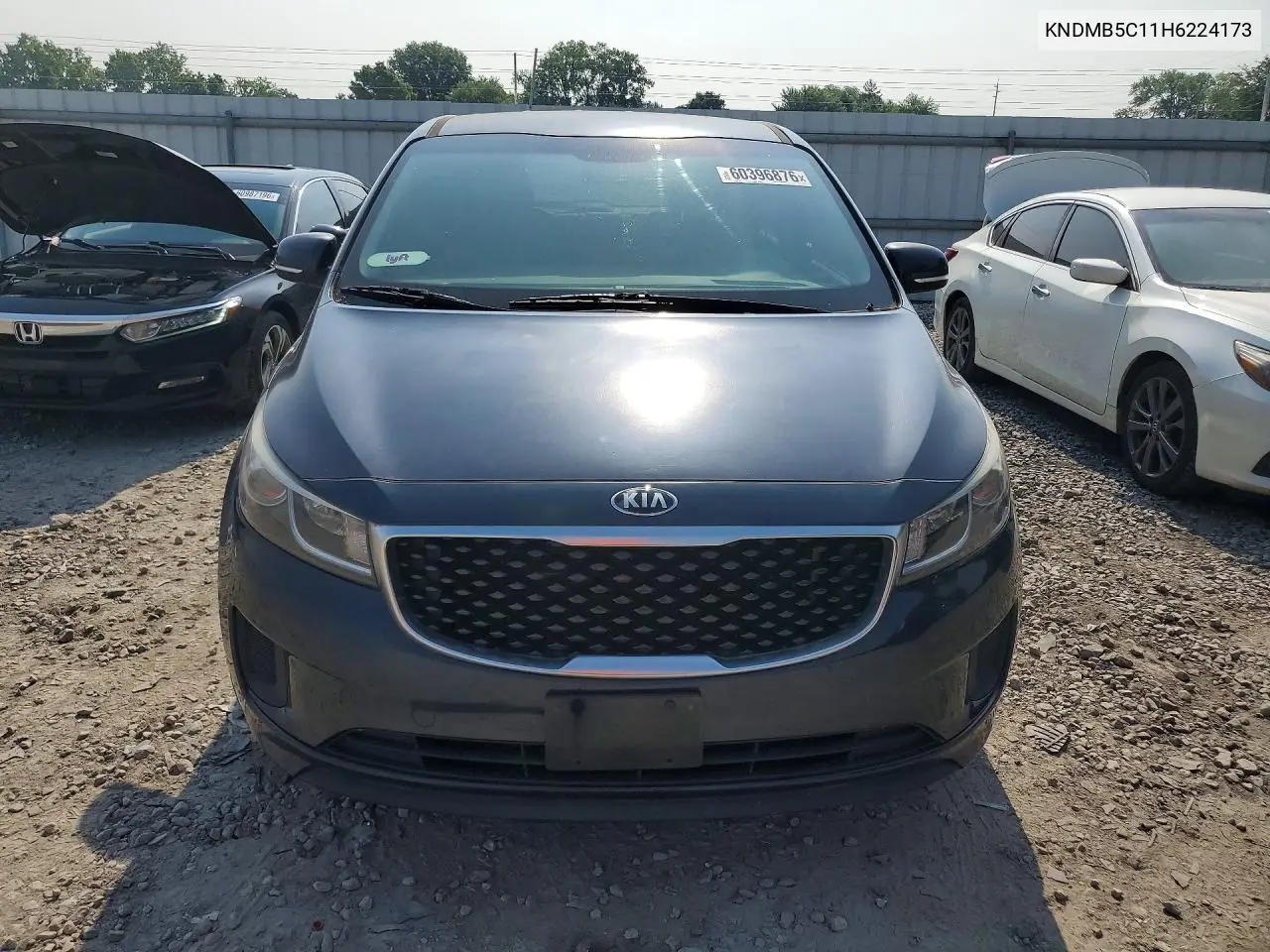 2017 Kia Sedona Lx VIN: KNDMB5C11H6224173 Lot: 60396876