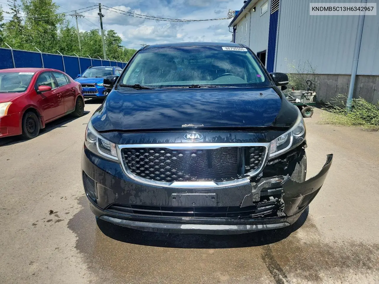 2017 Kia Sedona Lx VIN: KNDMB5C13H6342967 Lot: 60790906