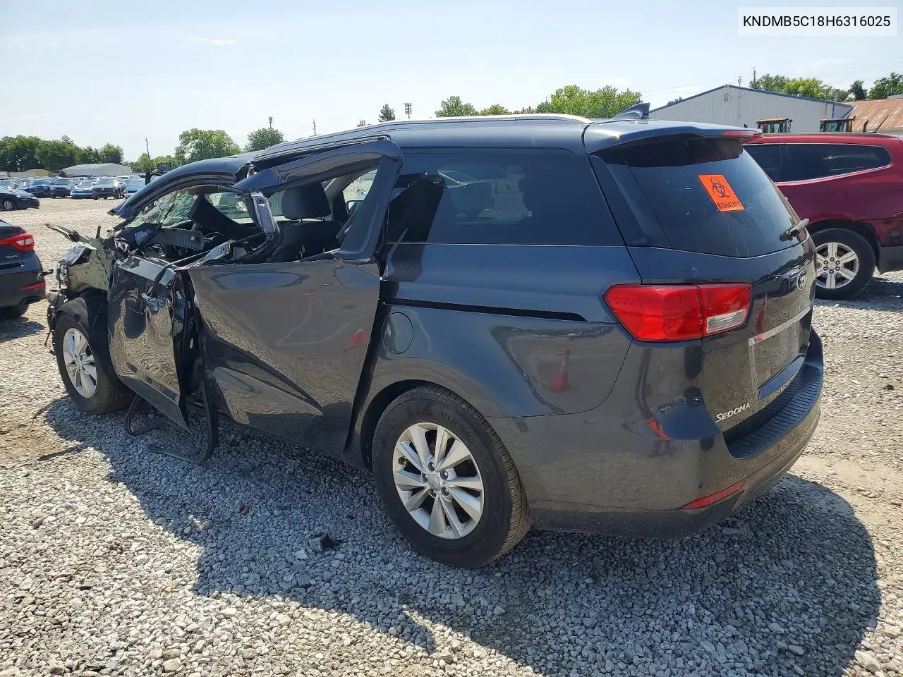 2017 Kia Sedona Lx VIN: KNDMB5C18H6316025 Lot: 61951556