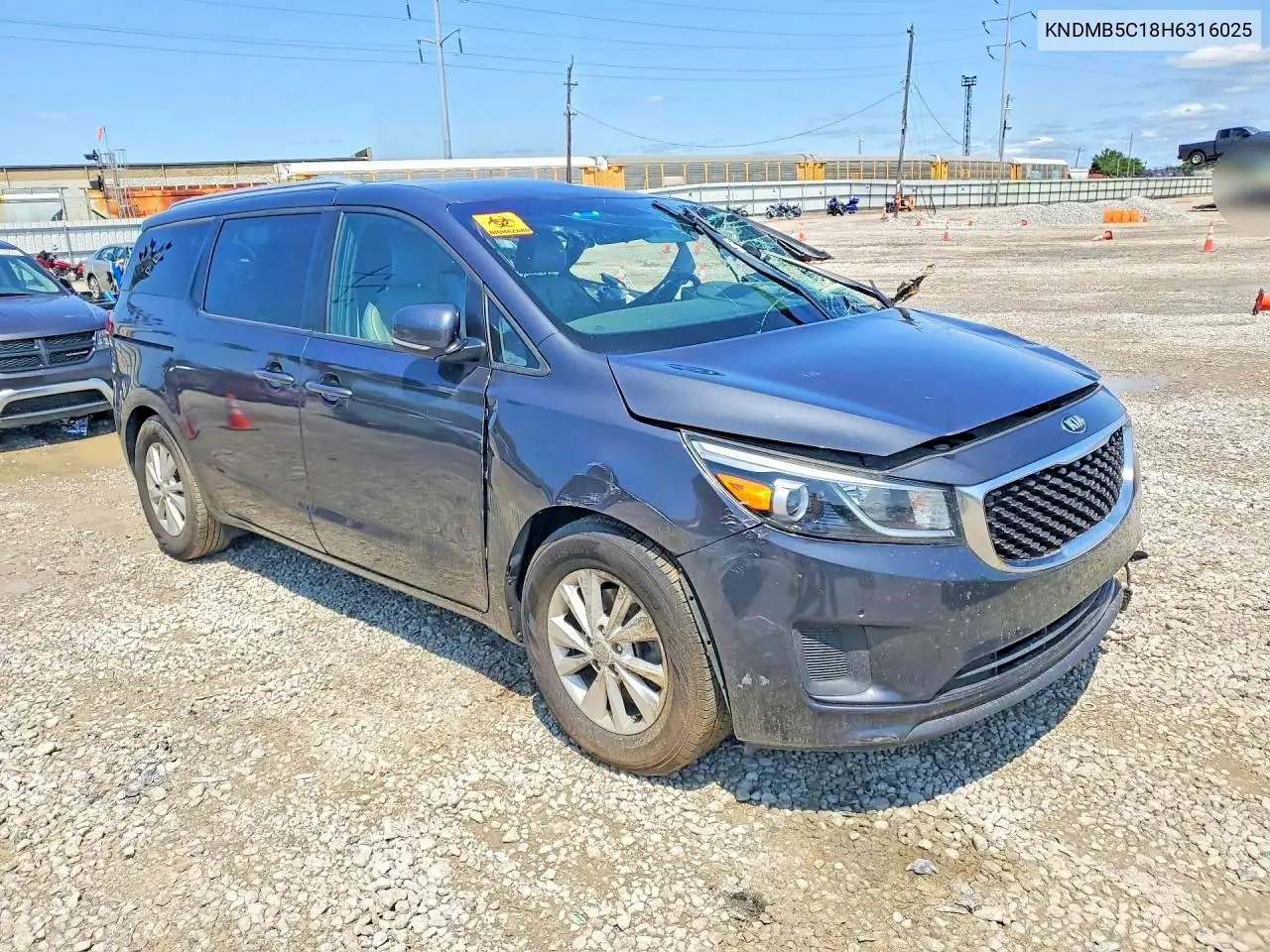 2017 Kia Sedona Lx VIN: KNDMB5C18H6316025 Lot: 61951556
