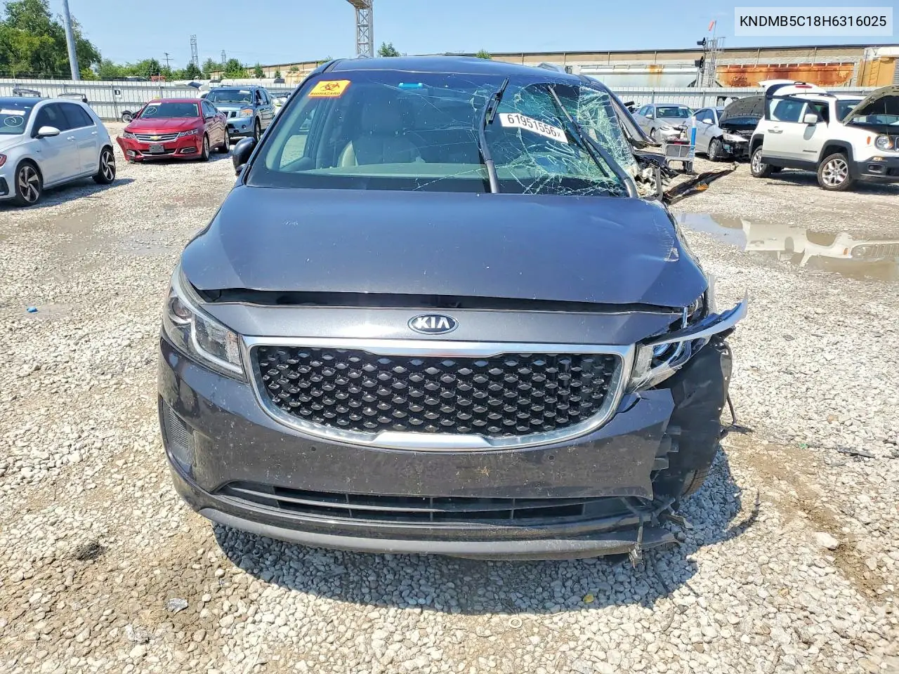 2017 Kia Sedona Lx VIN: KNDMB5C18H6316025 Lot: 61951556