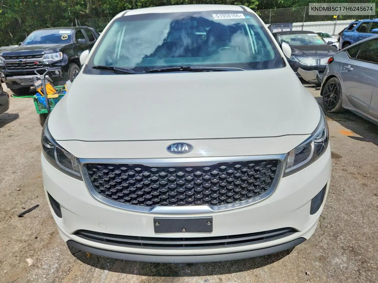 2017 Kia Sedona Lx VIN: KNDMB5C17H6245674 Lot: 61958166