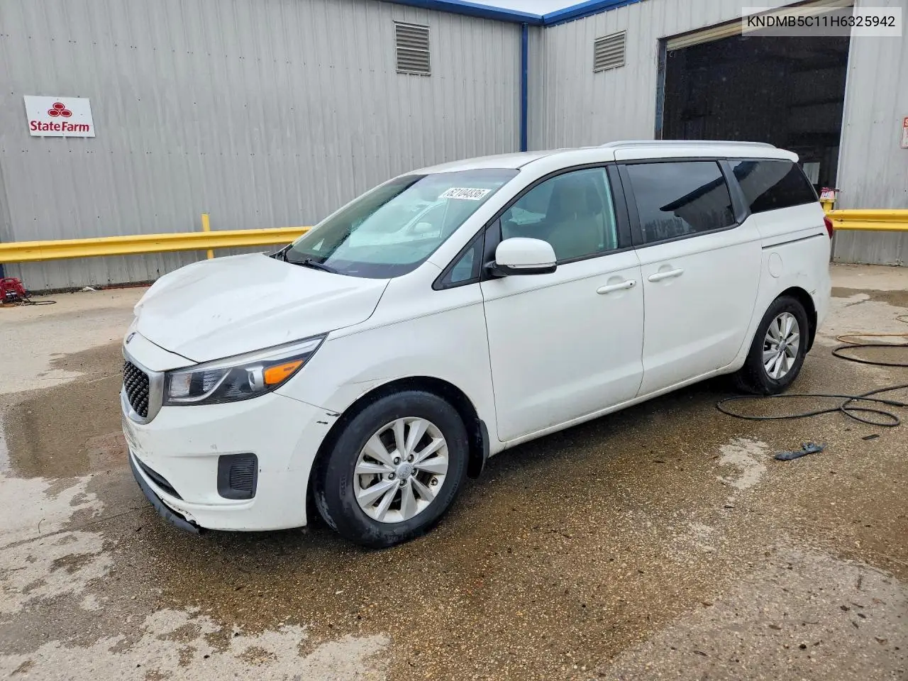 2017 Kia Sedona Lx VIN: KNDMB5C11H6325942 Lot: 62104836