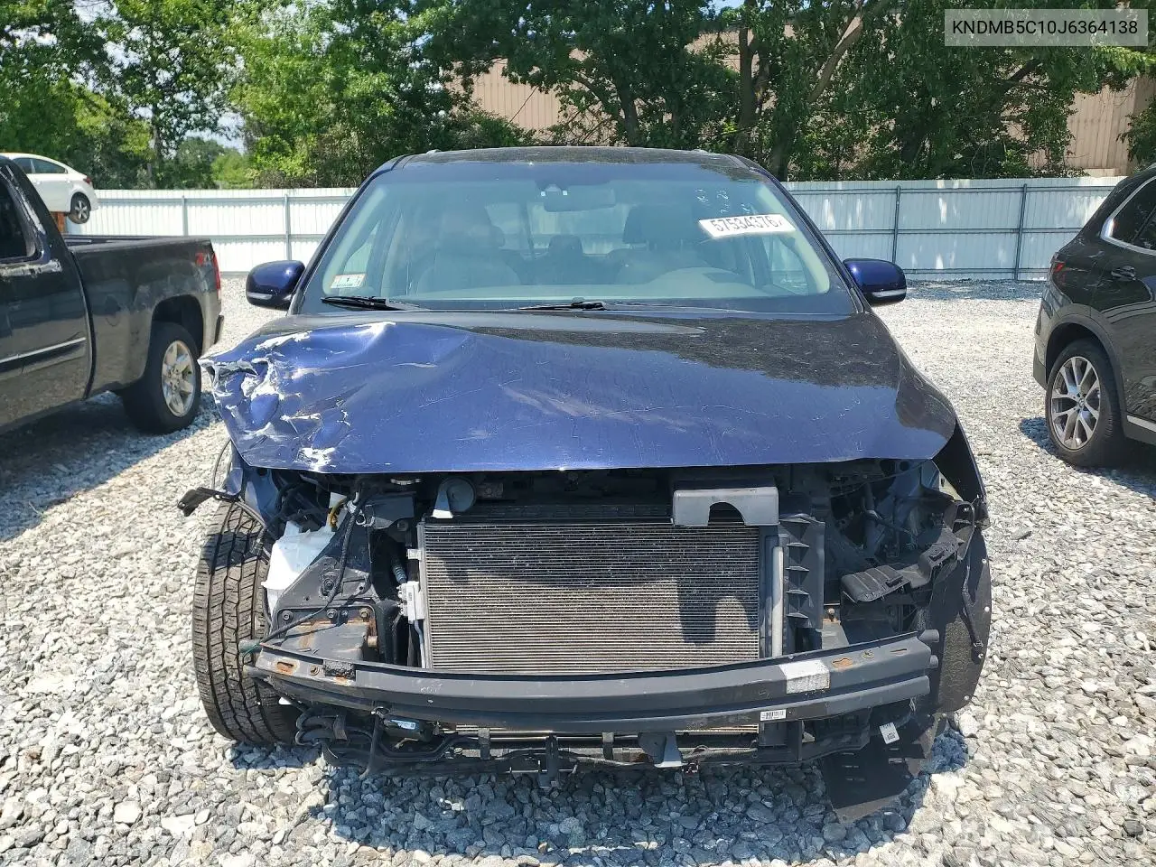 2018 Kia Sedona Lx VIN: KNDMB5C10J6364138 Lot: 57534376