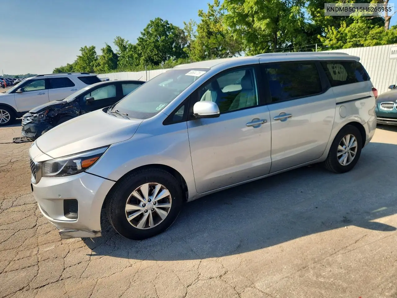 2017 Kia Sedona Lx VIN: KNDMB5C15H6265955 Lot: 58604726