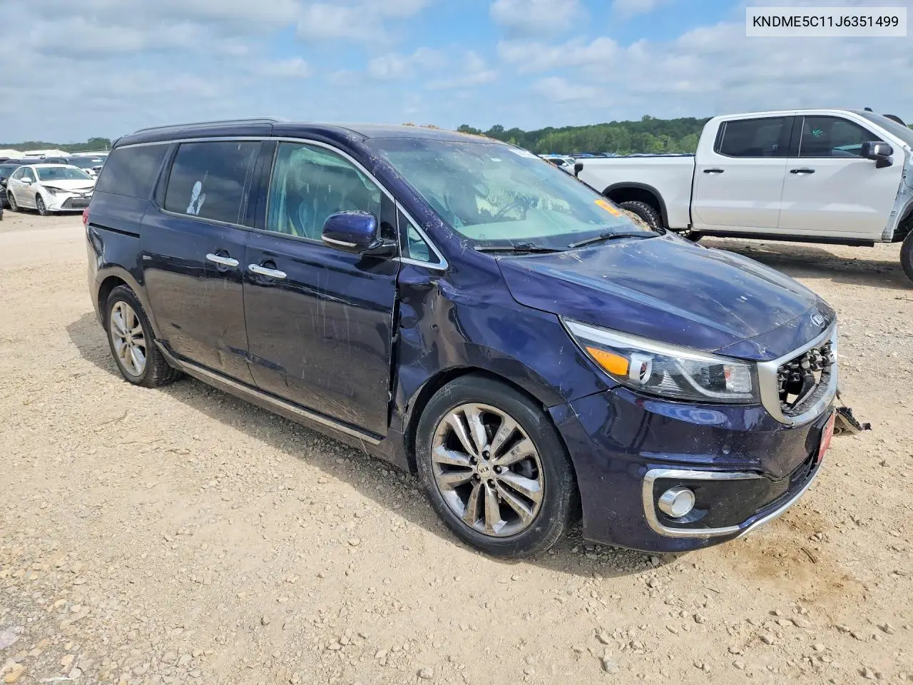 2018 Kia Sedona Sxl VIN: KNDME5C11J6351499 Lot: 59015386