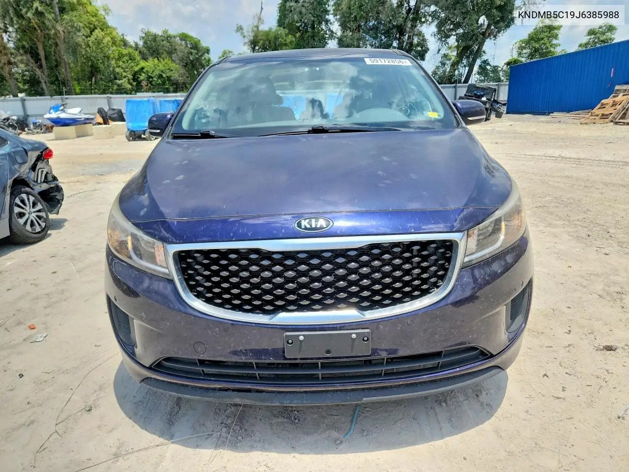 2018 Kia Sedona Lx VIN: KNDMB5C19J6385988 Lot: 59172856
