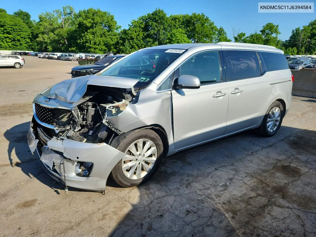 2018 Kia Sedona Ex VIN: KNDMC5C11J6394584 Lot: 59224206