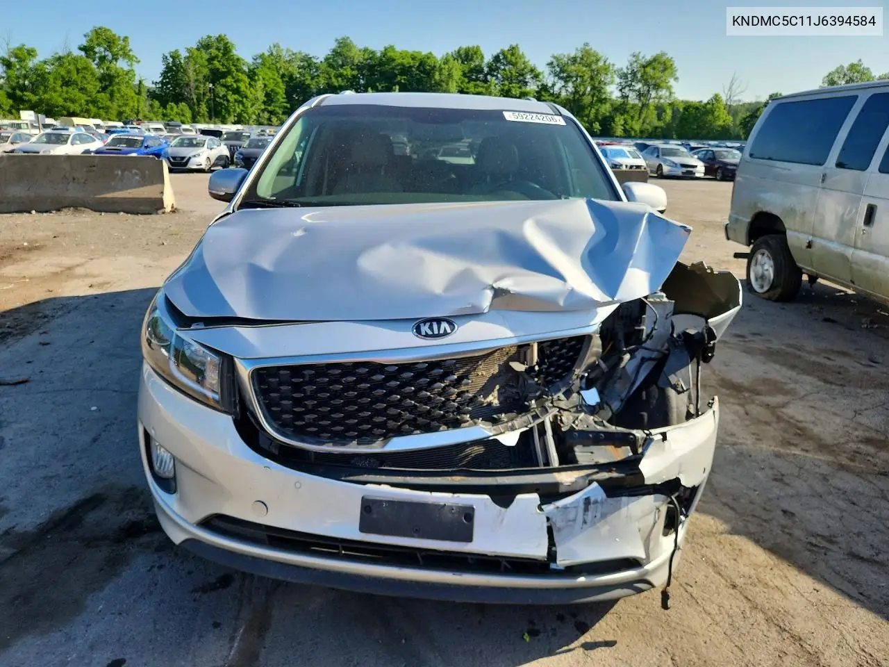 2018 Kia Sedona Ex VIN: KNDMC5C11J6394584 Lot: 59224206