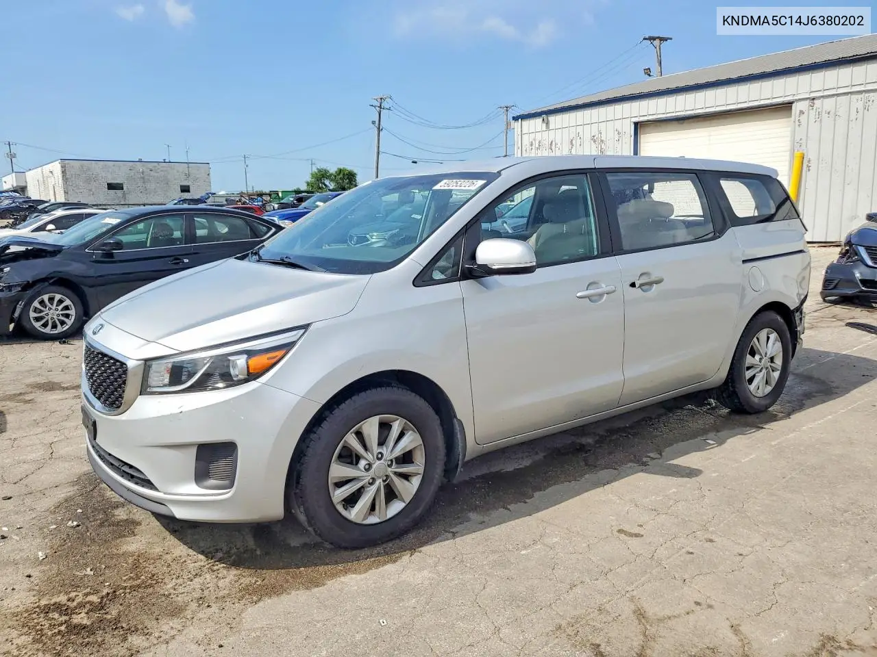 2018 Kia Sedona L VIN: KNDMA5C14J6380202 Lot: 59253226