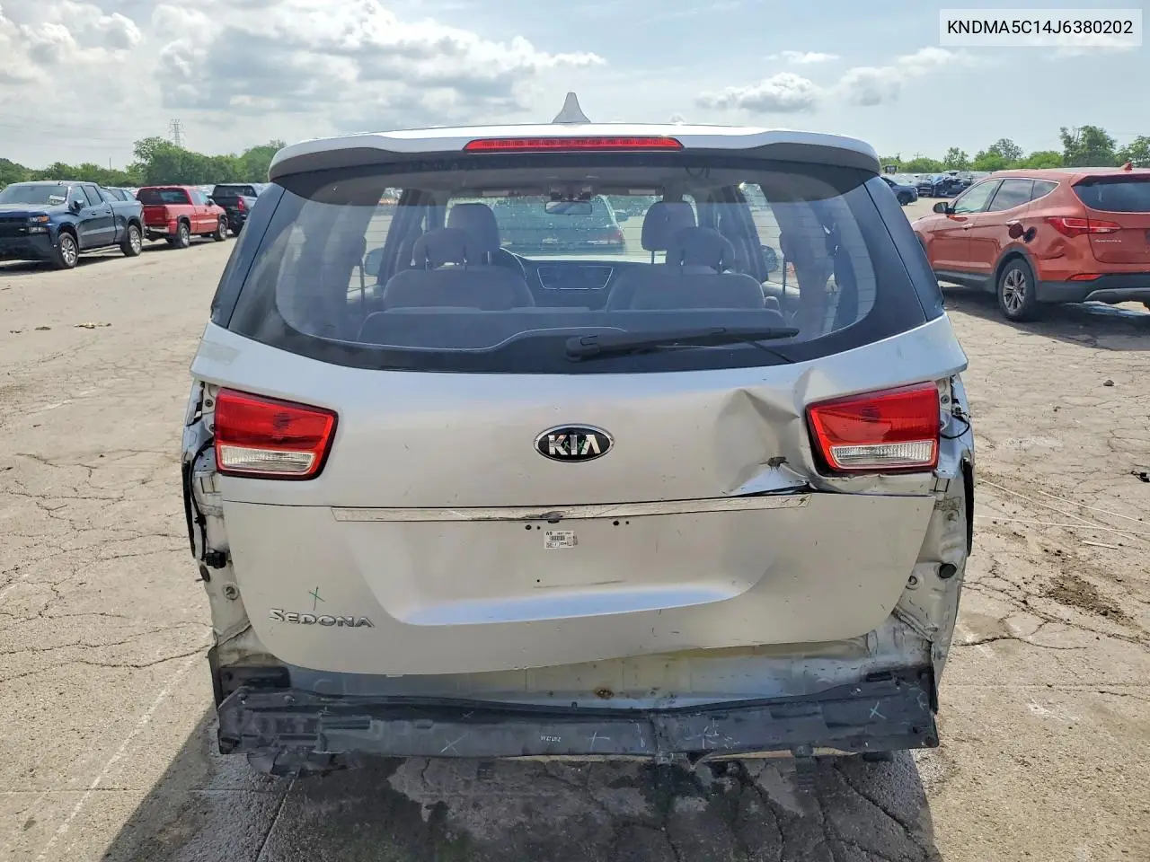 2018 Kia Sedona L VIN: KNDMA5C14J6380202 Lot: 59253226
