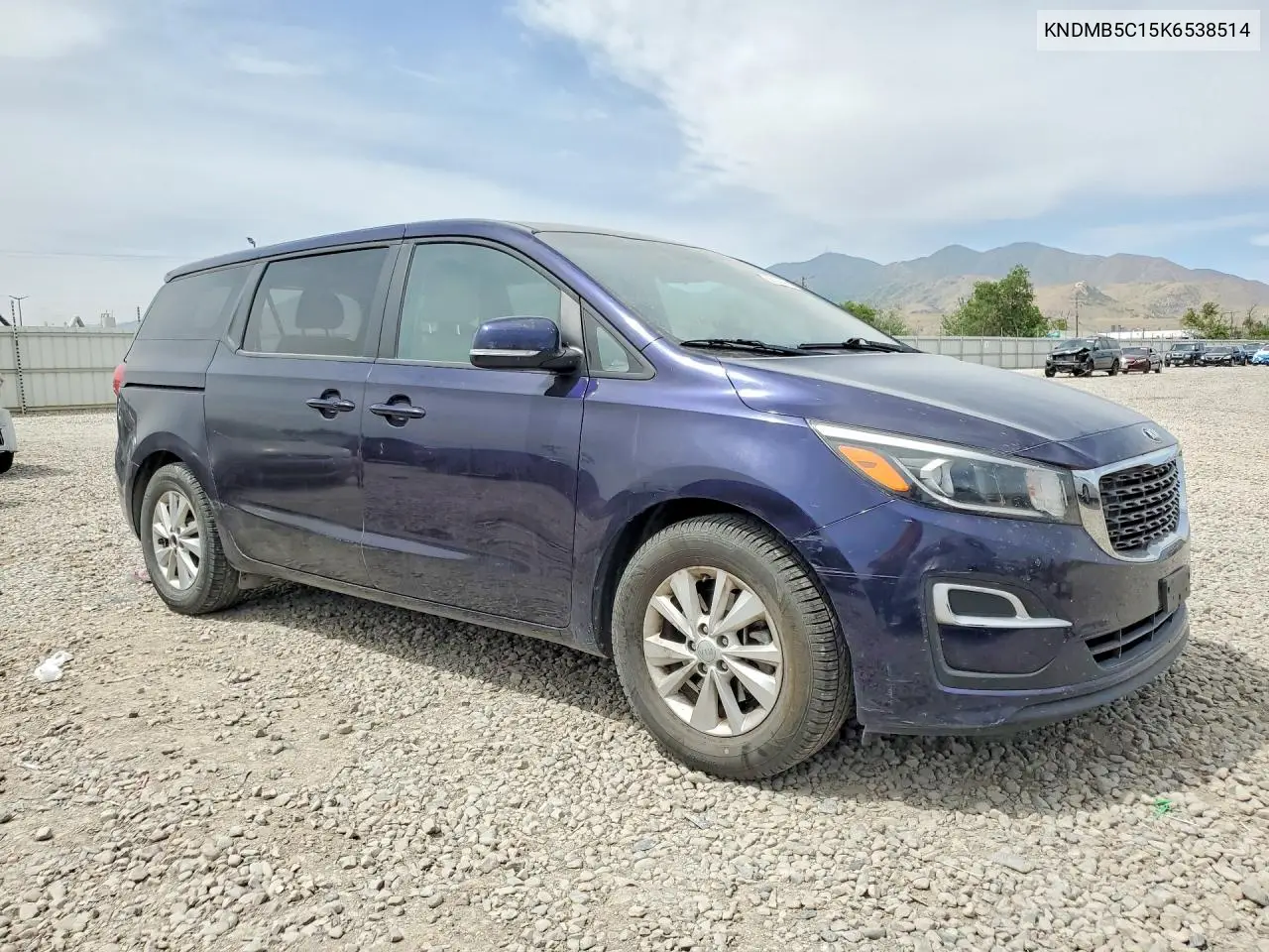 2019 Kia Sedona VIN: KNDMB5C15K6538514 Lot: 56295596