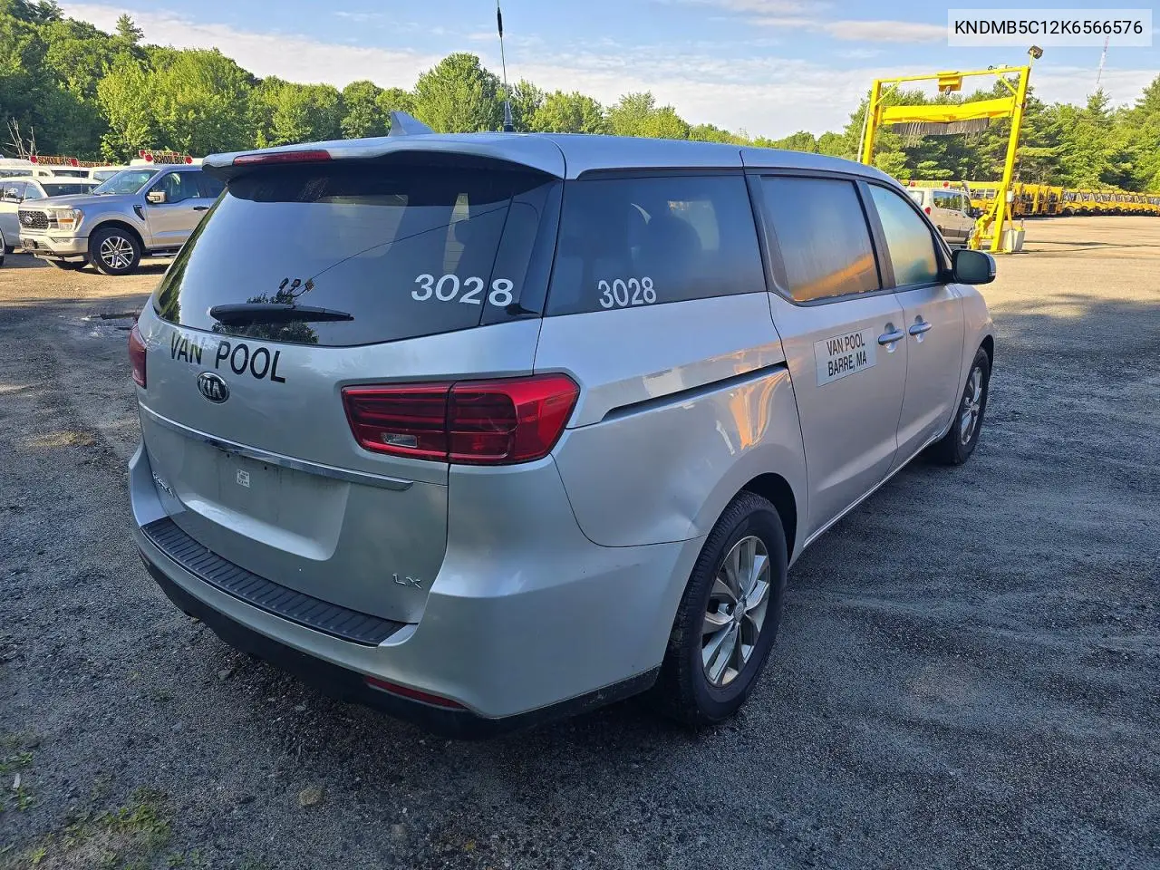 2019 Kia Sedona Lx VIN: KNDMB5C12K6566576 Lot: 59701526