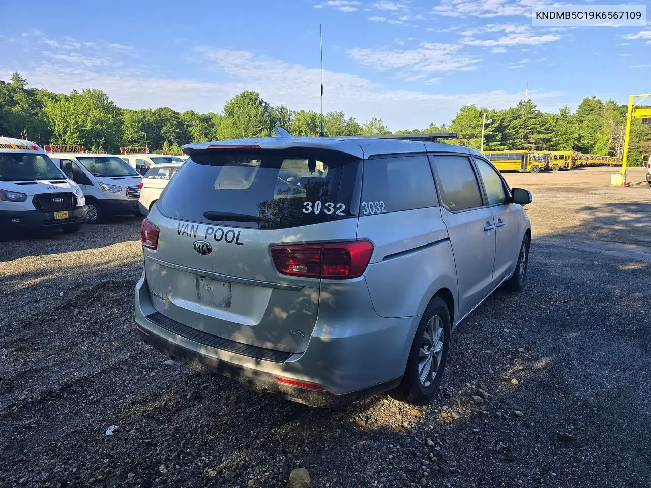 2019 Kia Sedona Lx VIN: KNDMB5C19K6567109 Lot: 59716346