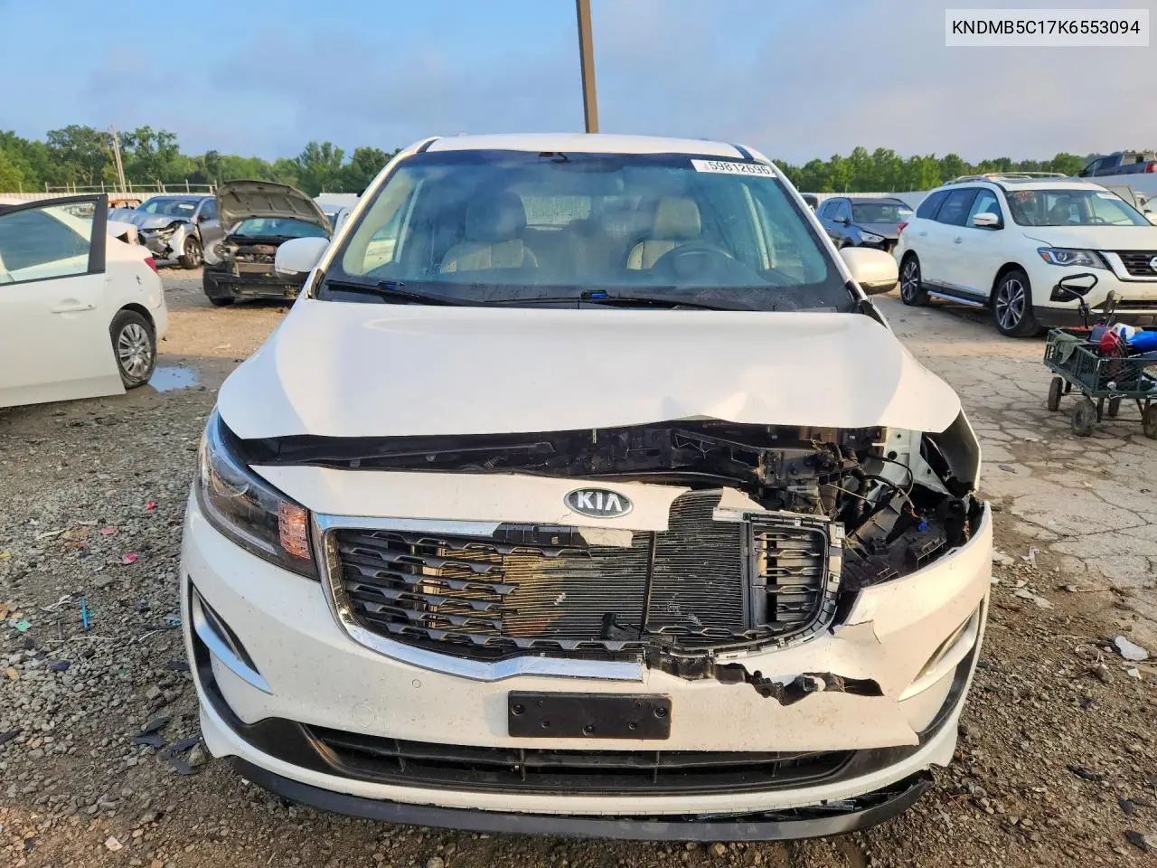 2019 Kia Sedona Ex VIN: KNDMB5C17K6553094 Lot: 59812696