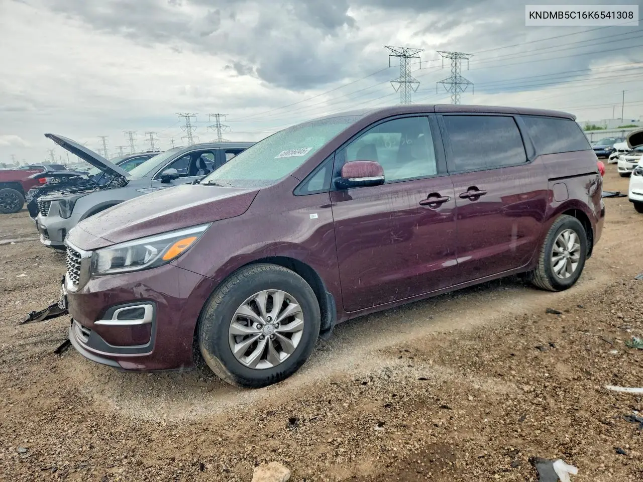 2019 Kia Sedona Lx VIN: KNDMB5C16K6541308 Lot: 59856046