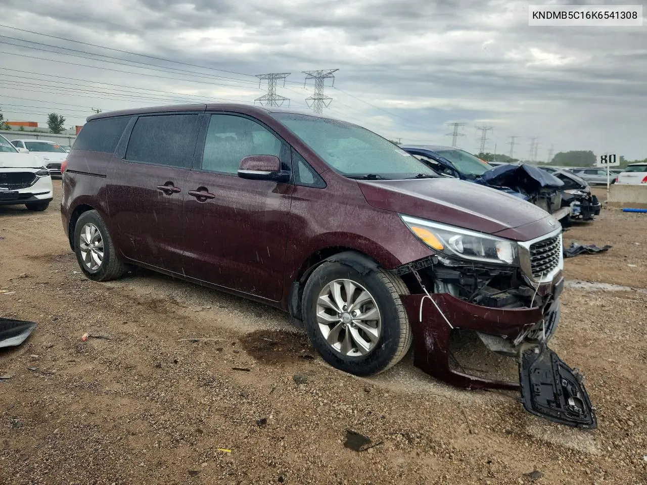 2019 Kia Sedona Lx VIN: KNDMB5C16K6541308 Lot: 59856046
