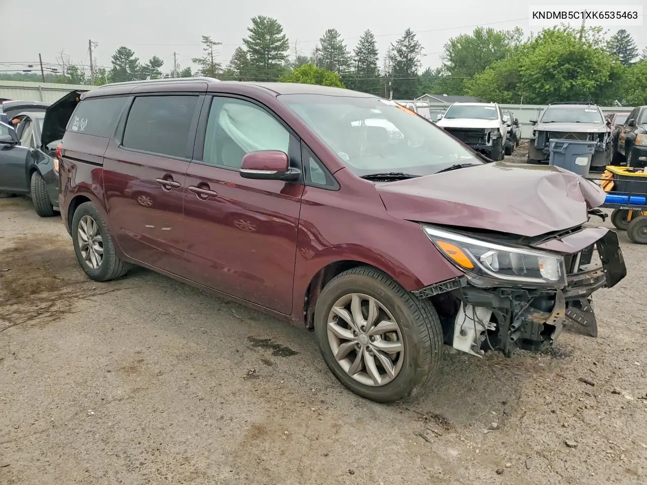 2019 Kia Sedona Ex VIN: KNDMB5C1XK6535463 Lot: 61302956
