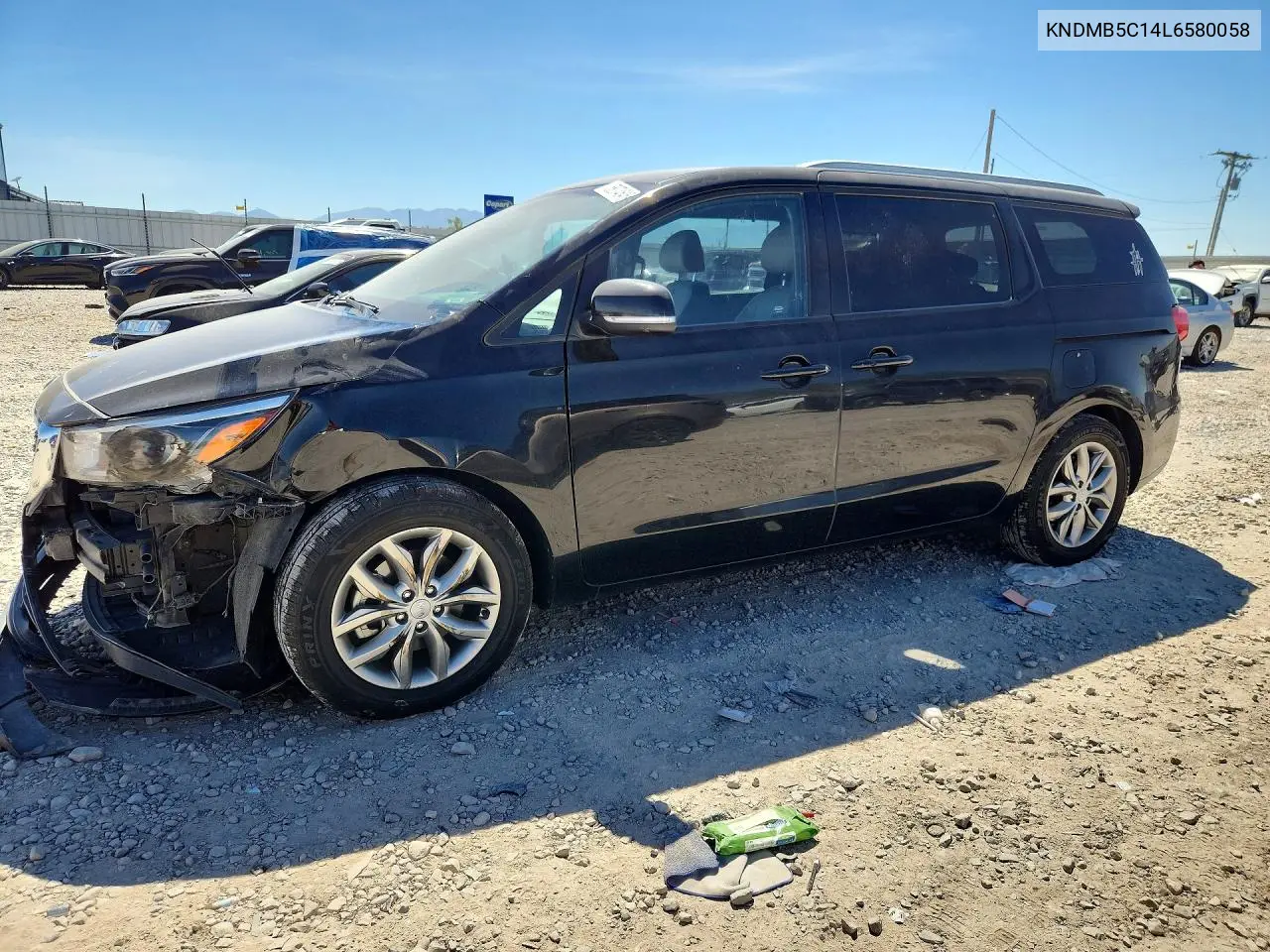 2020 Kia Sedona Ex VIN: KNDMB5C14L6580058 Lot: 58074546